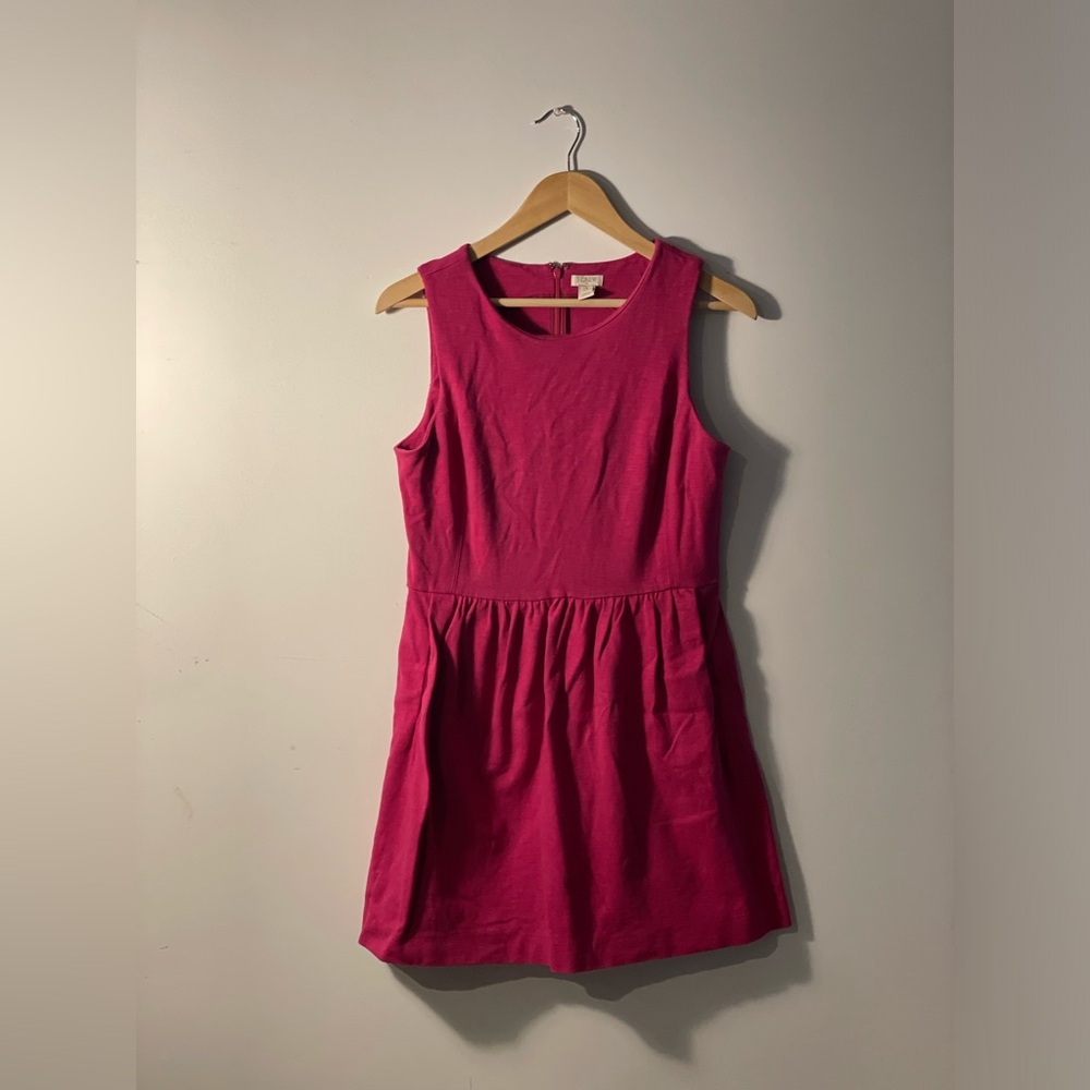 Jcrew factory magenta dress. Size small with stretch and pockets.